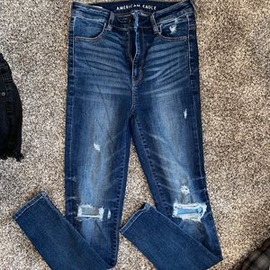 American Eagle extra high rise skinny jeans